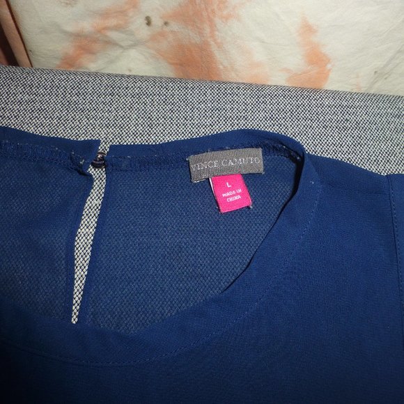 Vince Camuto sleeveless sheer Sz L - Picture 4 of 8